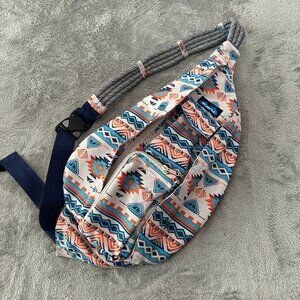 Kavu Rope Sling Bag Backpack Aztec Print Outdoor Hiking